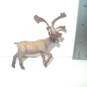 Reindeer Elk Caribou Resin Toy Terra by Battat Brown Figurine Realistic Animal